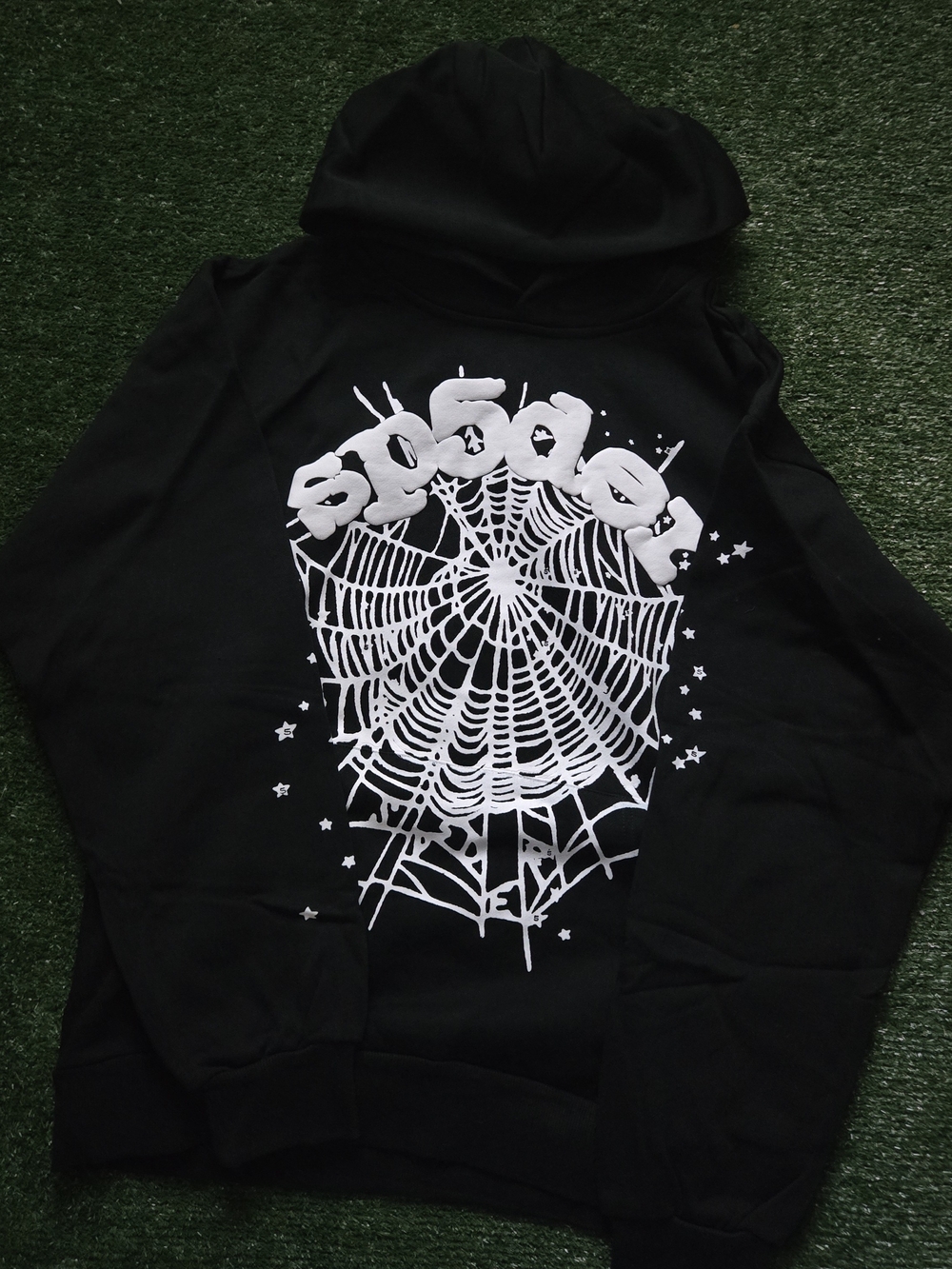 Black Sp5der Hoodie Size Meduim